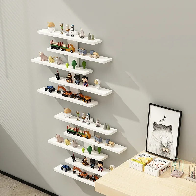 5-Tier Wall-Mounted Display Shelf – Large Capacity Organizer Rack