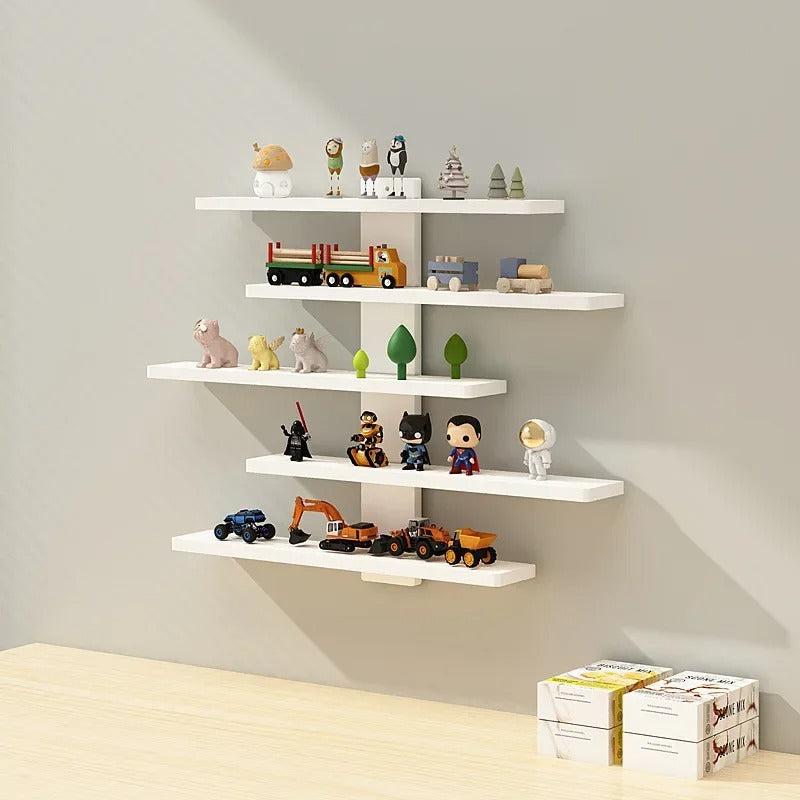 5-Tier Wall-Mounted Display Shelf – Large Capacity Organizer Rack