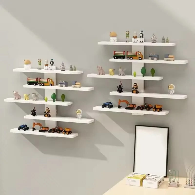 5-Tier Wall-Mounted Display Shelf – Large Capacity Organizer Rack